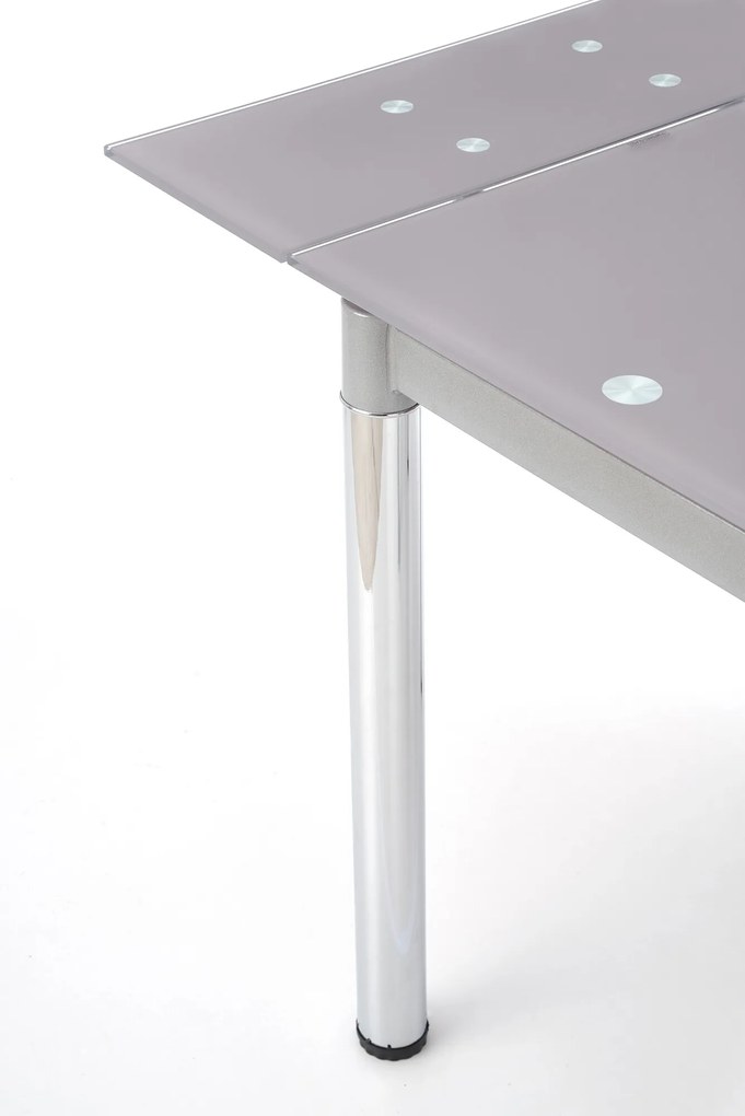 Τραπέζι Houston 120, Γκρι, 75x70x96cm, 40 kg, Επιμήκυνση, Επεξεργασμένο γυαλί, Μέταλλο | Epipla1.gr