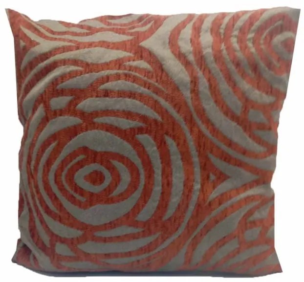 Vekrakis Μαξιλάρι Φιγούρας με Γέμιση 45×45εκ Polycotton Zig Zag Μπορντό