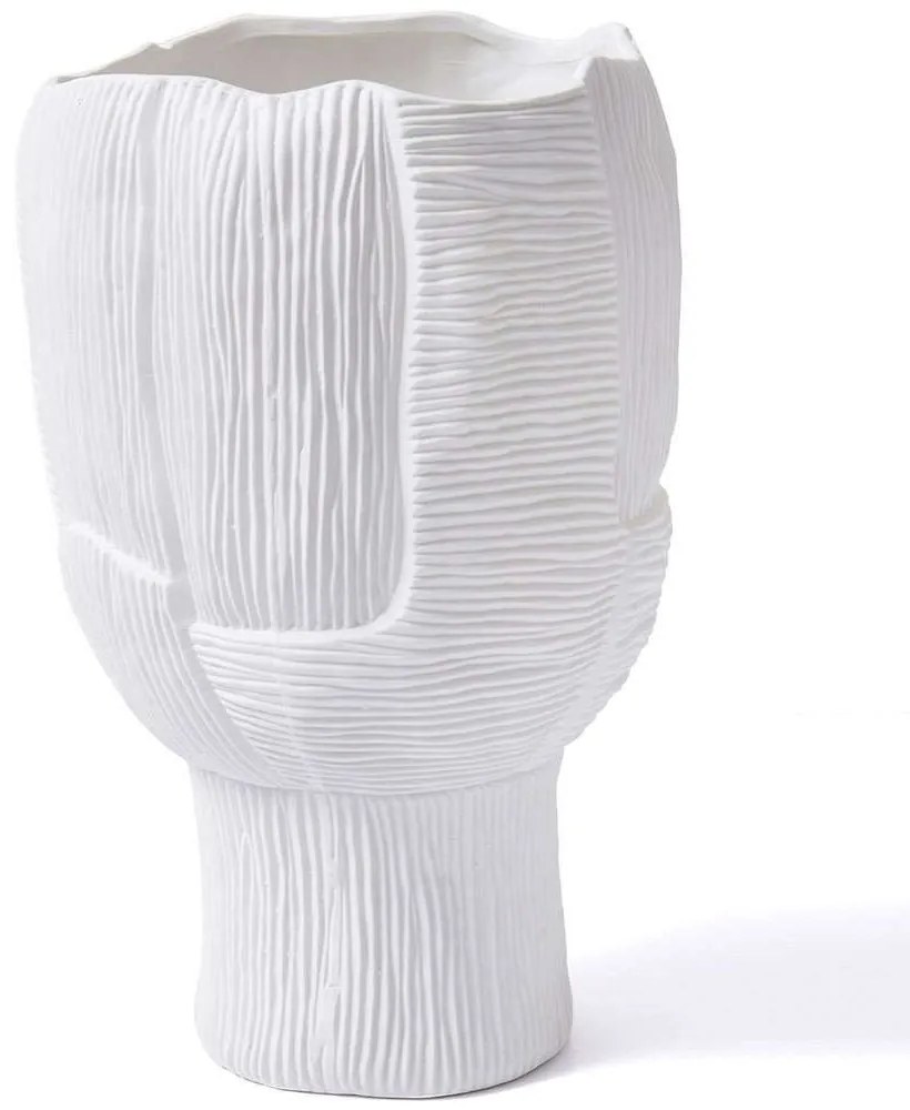 Βάζο 742TMA4909 23x23x35cm White Aberto Design Ceramic