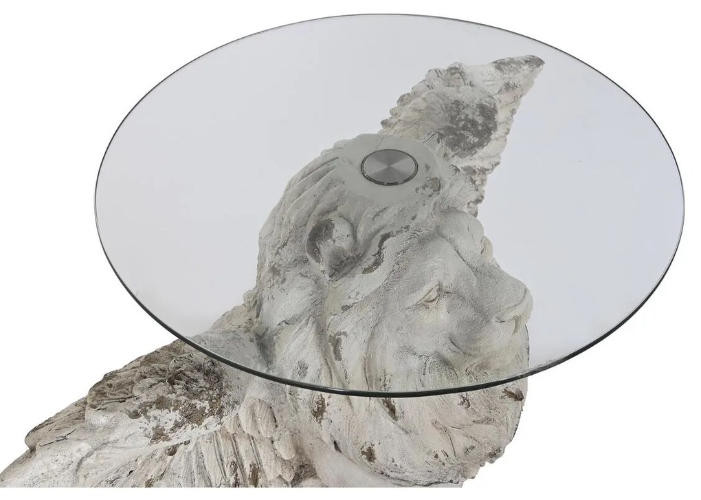 Βοηθητικό Τραπέζι DKD Home Decor Γκρι Κρυστάλλινο Μαγνήσιο 96 x 52 x 62 cm