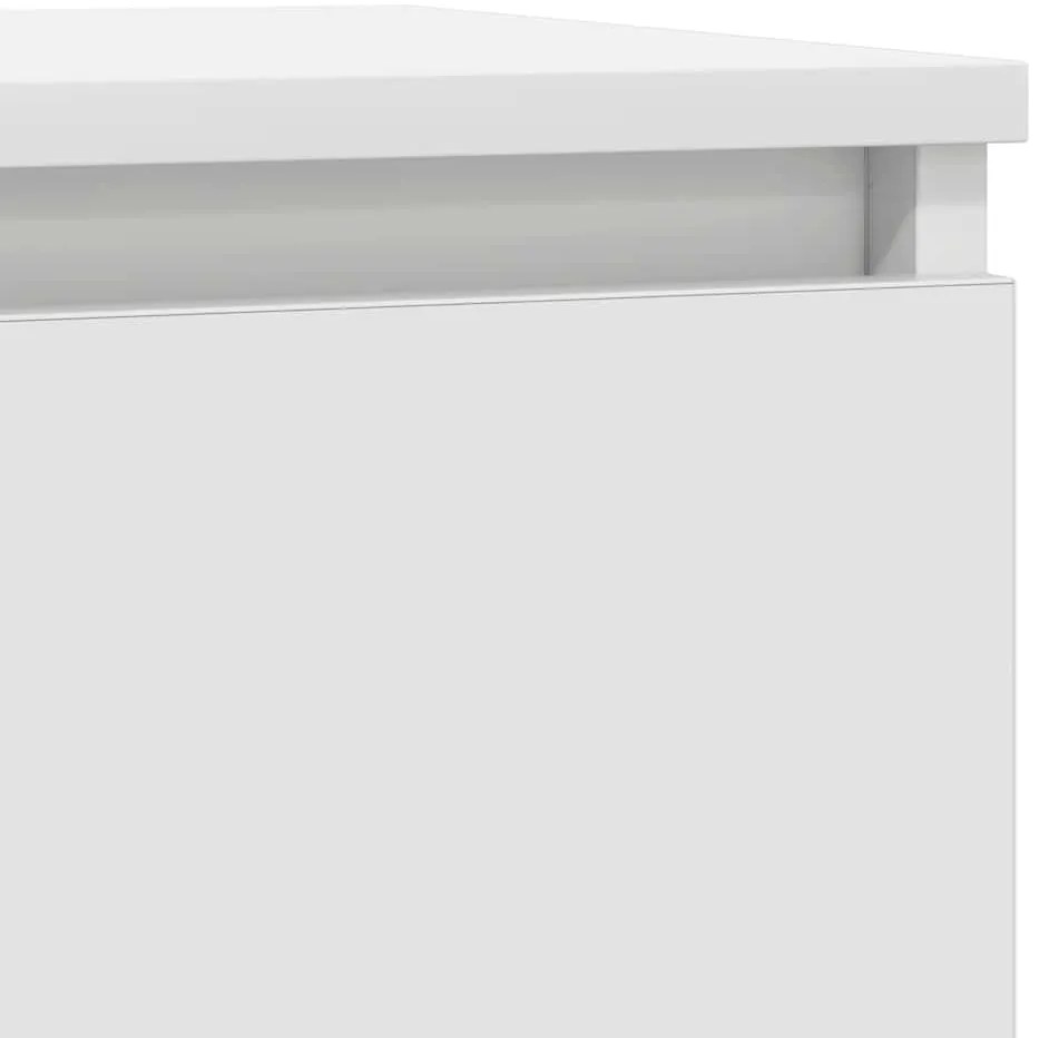 Συρταριέρα με Συρτάρια Λευκή 71x35x84 εκ. από Επεξ. Ξύλο - Λευκό