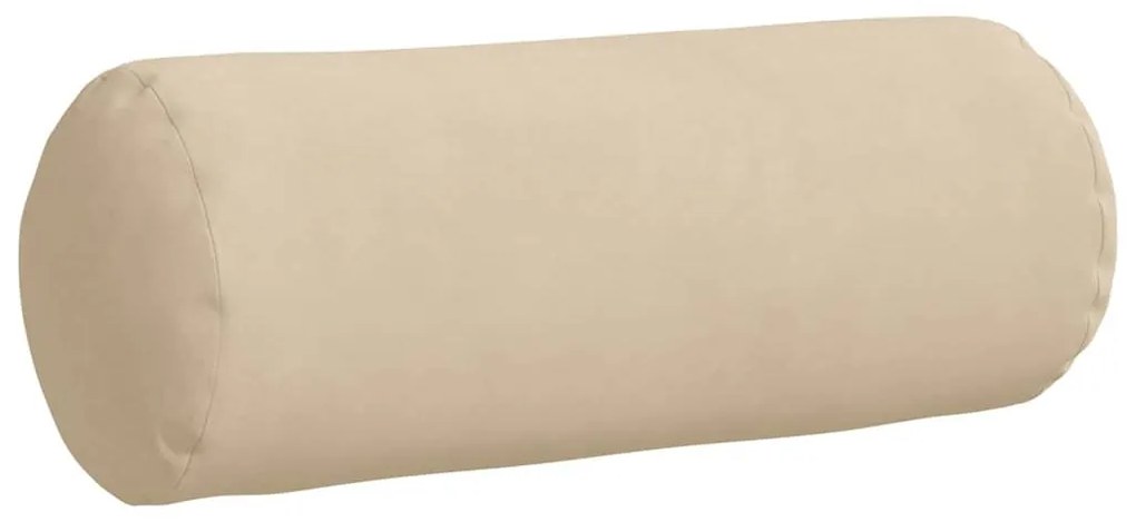 vidaXL Μαξιλάρια Στήριγμα 2 pcs Κρεμ Ø 15 x 40 εκ Ύφασμα Μικροΐνας