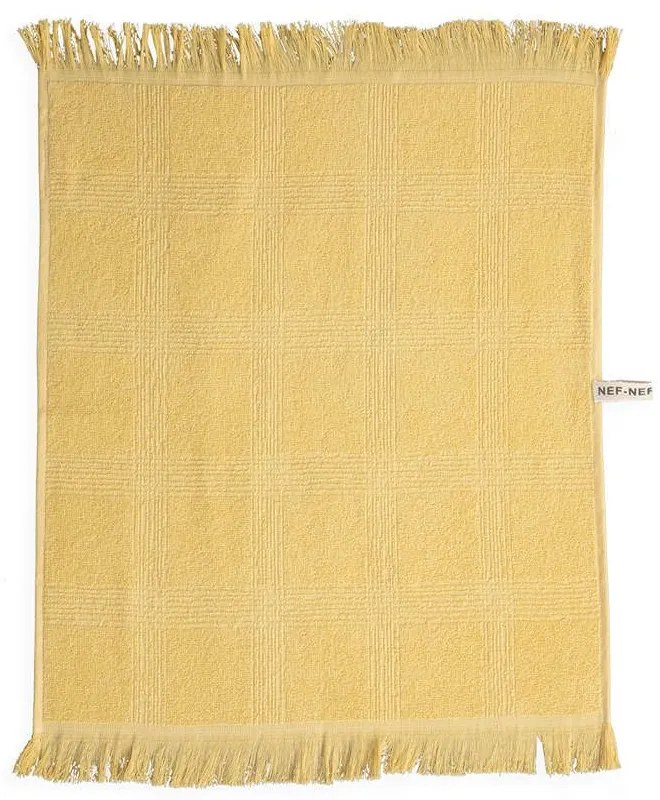 Ποτηρόπανο Terry-Pike Walter Yellow Nef-Nef 50x50cm 100% Βαμβάκι