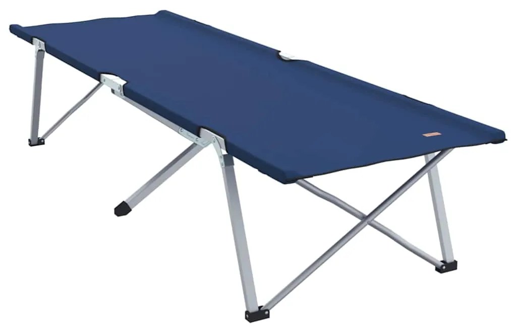 vidaXL Αναδιπλούμενο Κρεβάτι Κάμπινγκ Μπλε 194 x 62,5 x 42,5 εκ