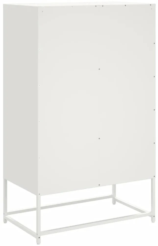 vidaXL Ντουλάπι Λευκό 68x39x111,5 εκ. από Χάλυβα