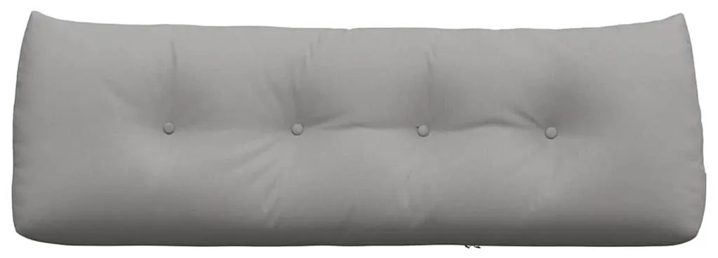 vidaXL Μαξιλάρι Πλάτης Σκίουρος Γκρί 140 x 24 x 50 εκ ύφασμα