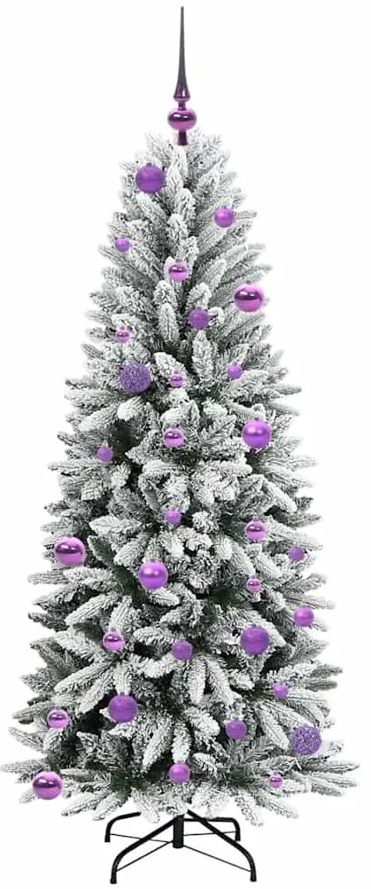 vidaXL Τεχνητό Χριστουγεννιάτικο Δέντρο με 150 LED Λευκό 150 cm