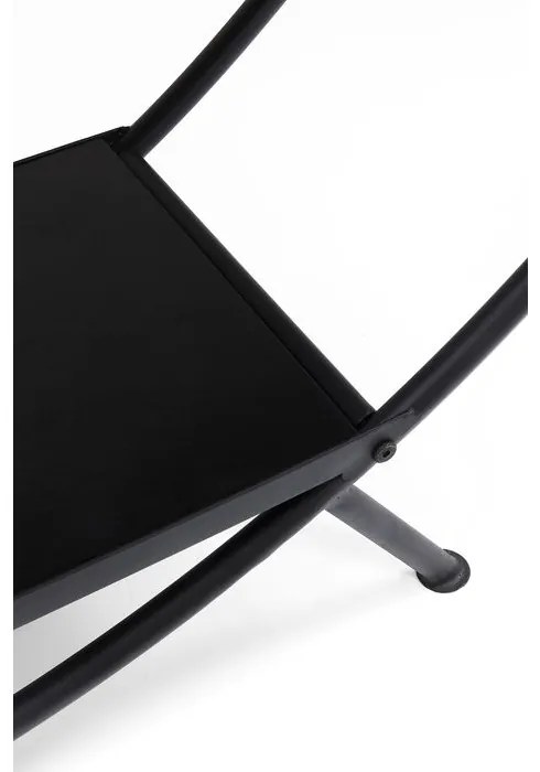 Βιβλιοθήκη Mason Στρόγγυλη Μαύρη 175x180 εκ. 175x35x180εκ - Μαύρο