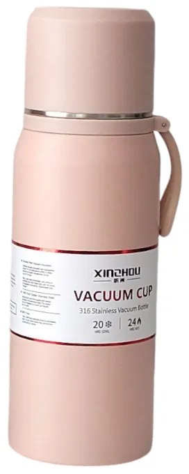 Φορητό παγούρι-θερμός XZ7763 500ml Ροζ