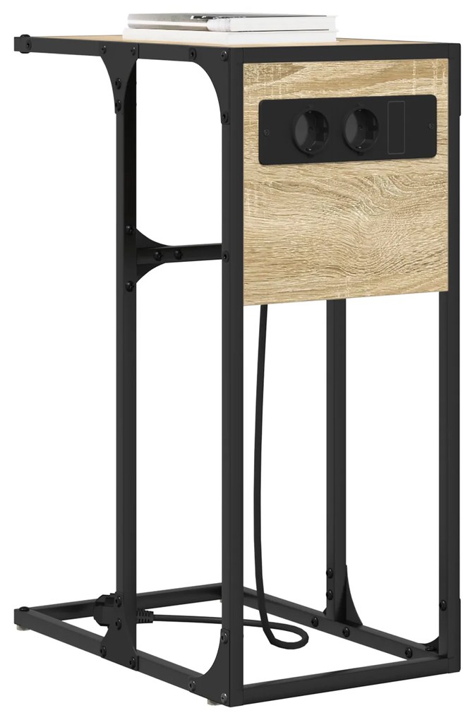 vidaXL Κομοδίνο Sonoma Δρυς 41.5 x 26 x 60.5 εκ Επεξεργασμένο ξύλο