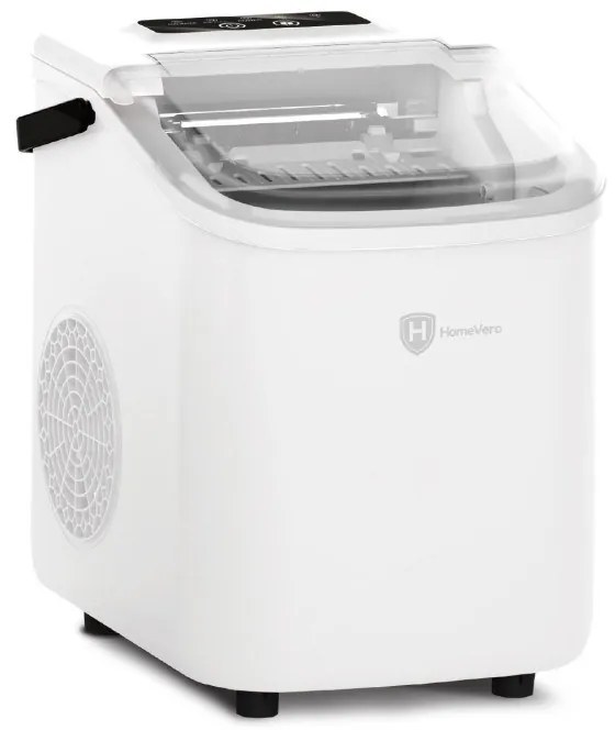 HomeVero HV-IM1224W Παγομηχανή Ημερήσια Παραγωγή 10kg Λευκή