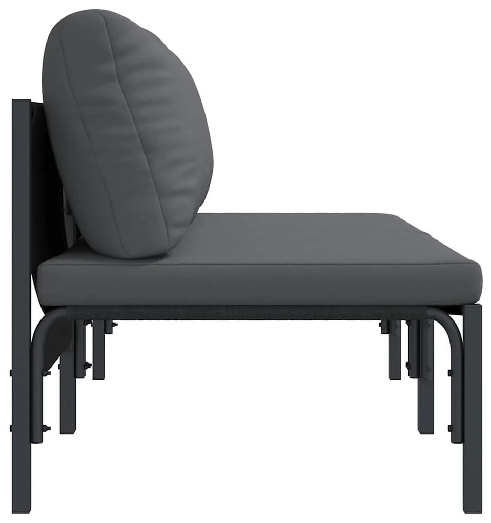 vidaXL Εξωτερικά Έπιπλα 2 pcs Ανθρακί 80 x 80 x 71 cm Ατσάλι