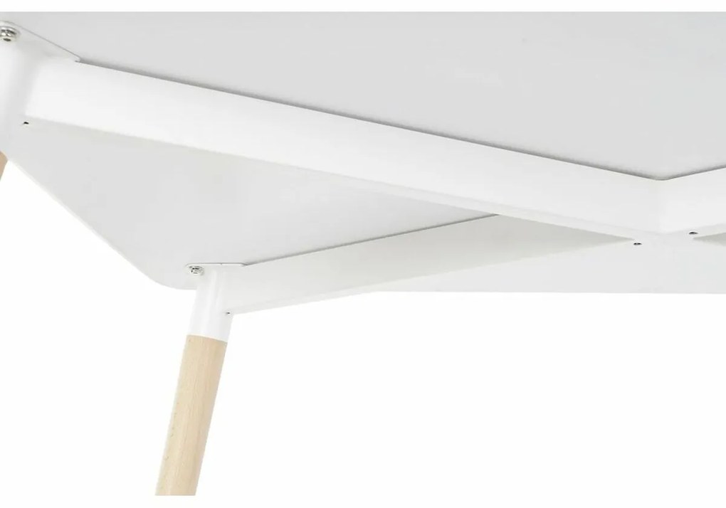 Τραπεζαρία DKD Home Decor Λευκό Σημύδα Ξύλο MDF 120 x 80 x 74 cm