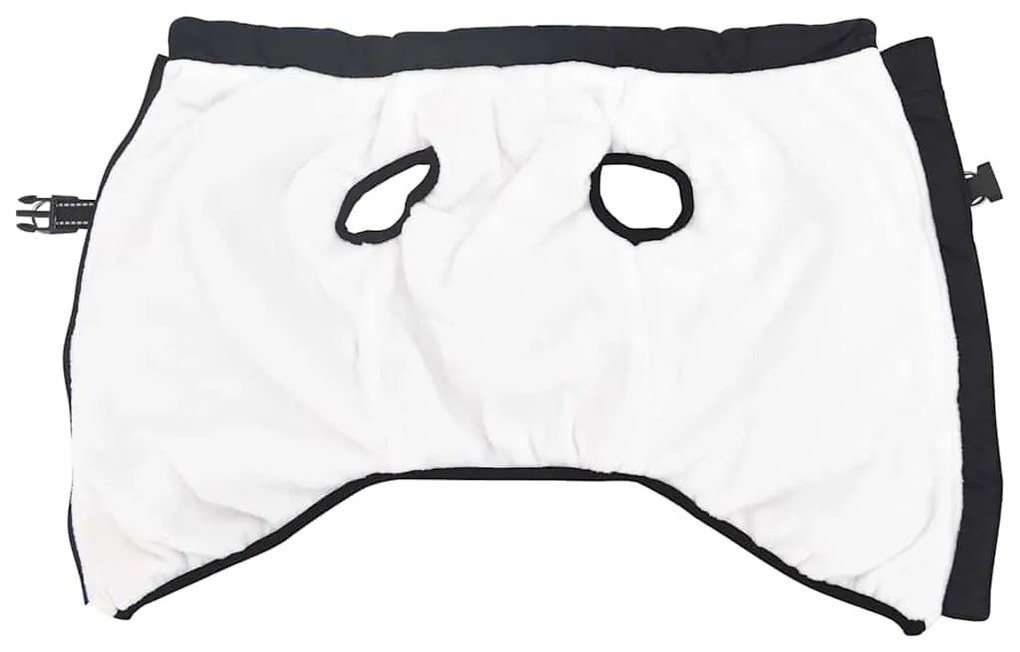 vidaXL Μπουφάν Σκύλου με ιμάντα Σκούρο μπλε 4XL Φλις και Πολυεστέρας