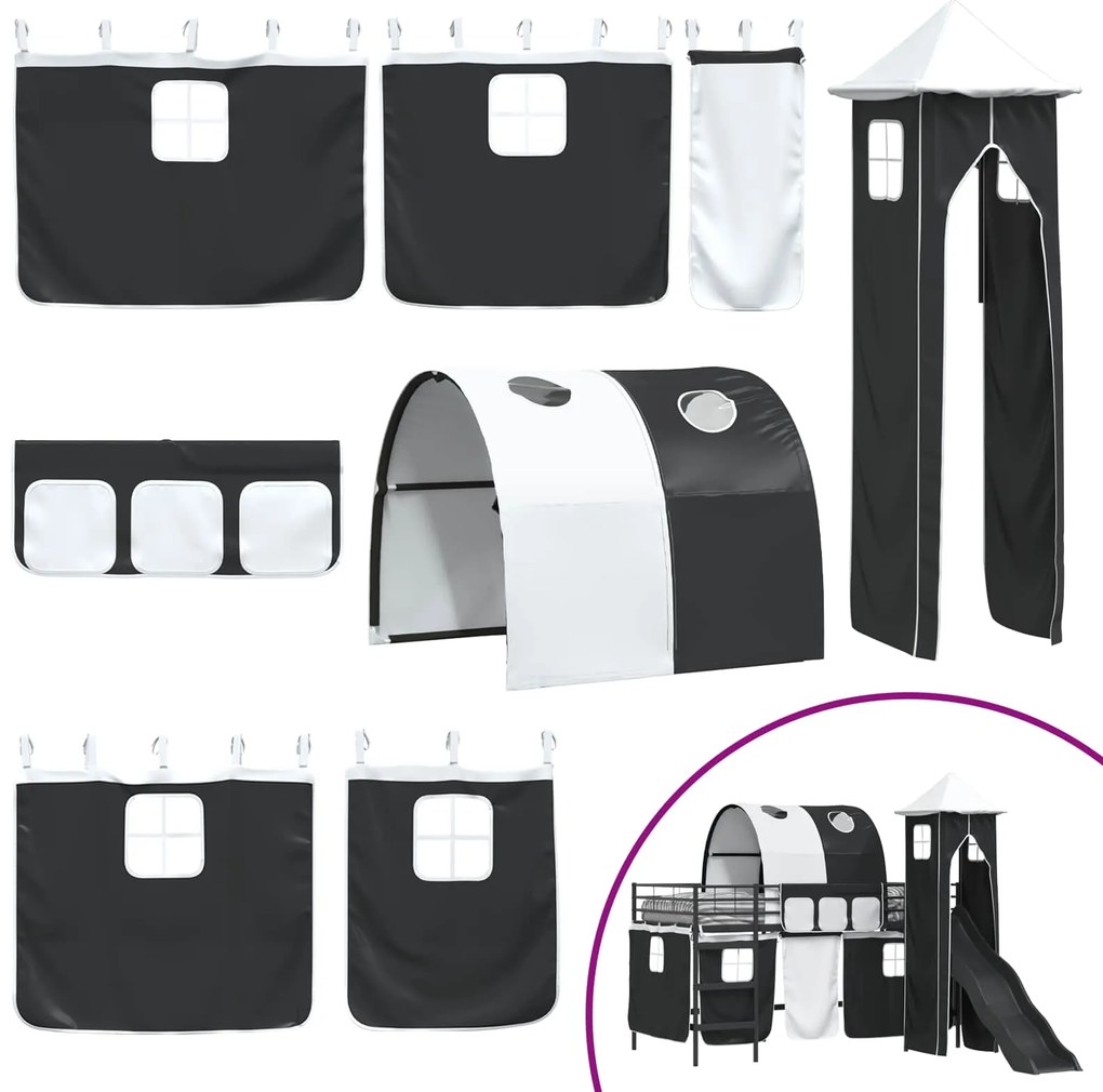 vidaXL Μαύρο 79,5 x 200 εκ.