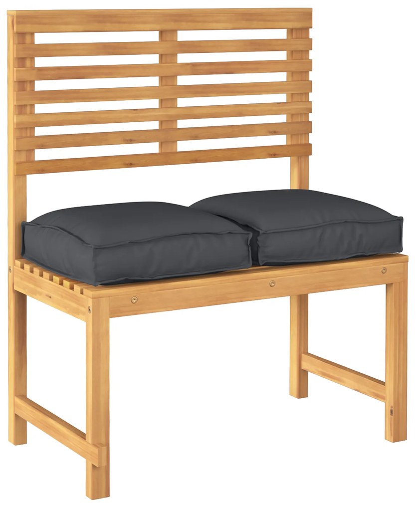 vidaXL Μαξιλάρι παλέτας για κάθισμα 2 pcs Μαύρο 40 x 40 x 8 εκ.
