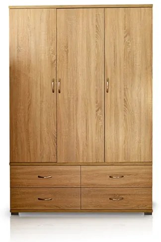 ΧΕΡΙ ΞΥΛΟ Ντουλάπα 3φυλλη 135cm Μ. x 50cm x 180cm ύψος--ΚΩΔ.:10-08