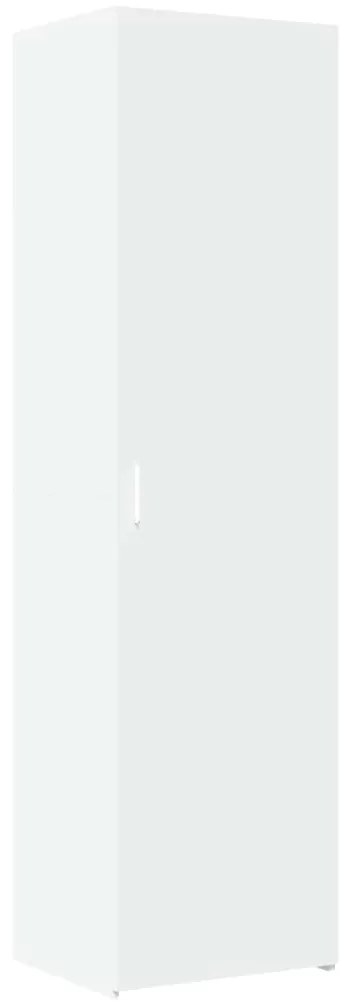 vidaXL Ντουλάπι Αποθήκευσης Στενό Λευκό 50x42,5x225 εκ. Επεξεργ. Ξύλο