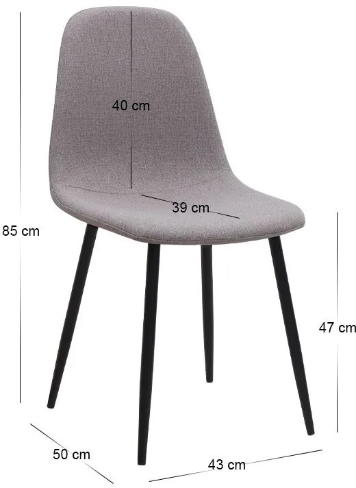 Σετ τραπεζαρία 5τμχ Roger - Iris Megapap Mdf - ύφασμα χρώμα μαύρο εφέ μαρμάρου - ανοιχτό μπεζ 120x70x75εκ.