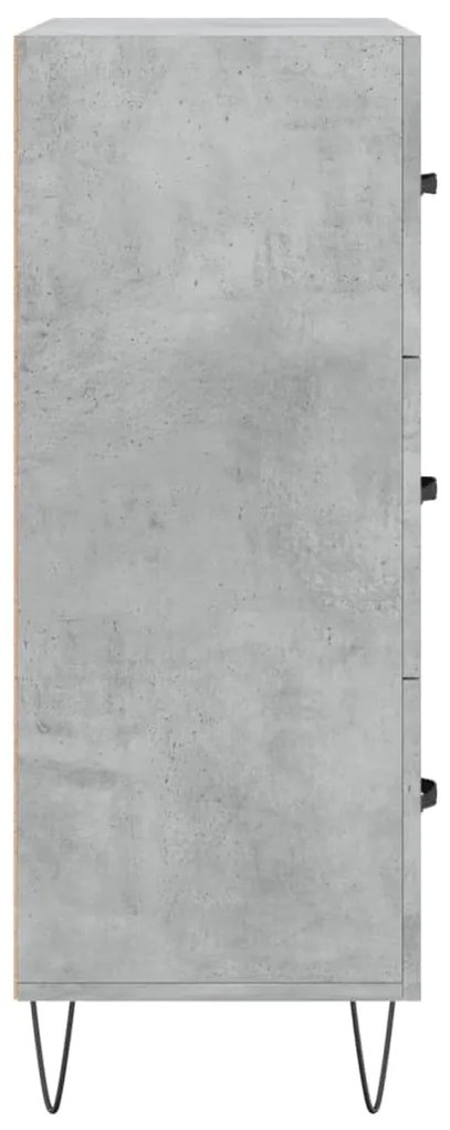 vidaXL Ντουλάπι Γκρι Σκυροδέματος 69,5x34x90 εκ. Επεξεργασμένο Ξύλο