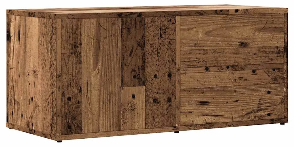 vidaXL ντουλάπι τηλεόρασης  Παλιό ξύλο 80x34x35,5cm Κατασκευασμένο ξύλο