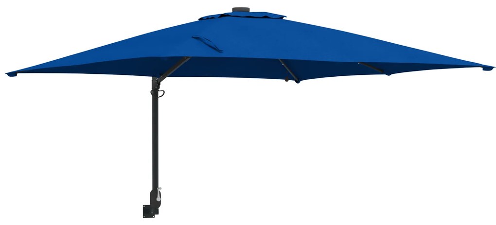 vidaXL Ομπρέλα Κήπου Αζούρ μπλε 248.5 x 247.5 x 160 εκ. ύφασμα
