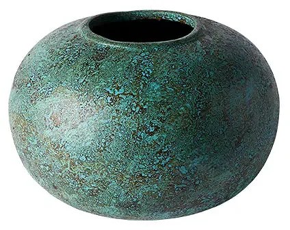 Διακοσμητικό Δοχείο Jar Anchor 40 Turquoise Τερακότα Ø40xH27,5 cm MUUBS