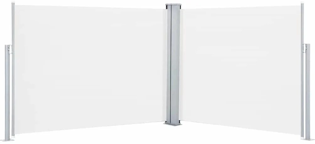 vidaXL Σκίαστρο Πλαϊνό Συρόμενο Κρεμ 140 x 1000 εκ.