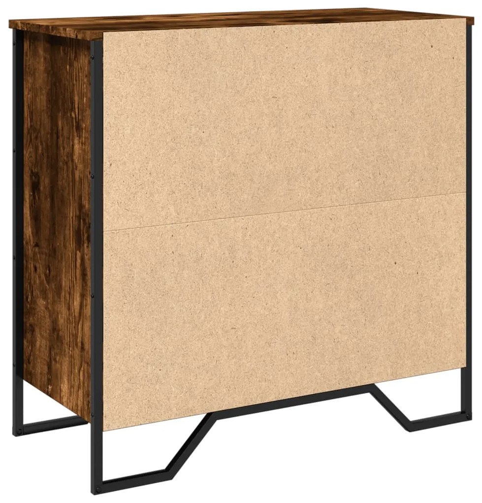 vidaXL Μπουφές Καπνιστή Δρυς 78x35,5x74,5 εκ. από Επεξεργασμένο Ξύλο