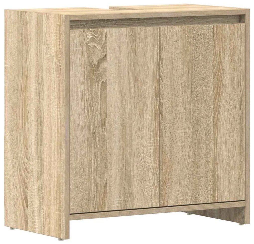 vidaXL Ντουλάπι Νιπτήρα Sonoma Δρυς 60 x 33 x 61 εκ. από Επεξ. Ξύλο