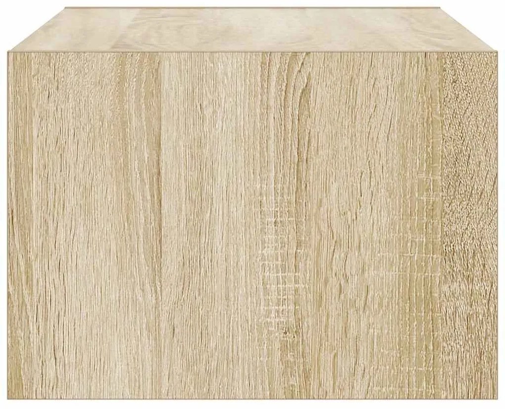 ντουλάπι τηλεόρασης με φώτα LED Sonoma Oak 75x35,5x25 cm - Καφέ