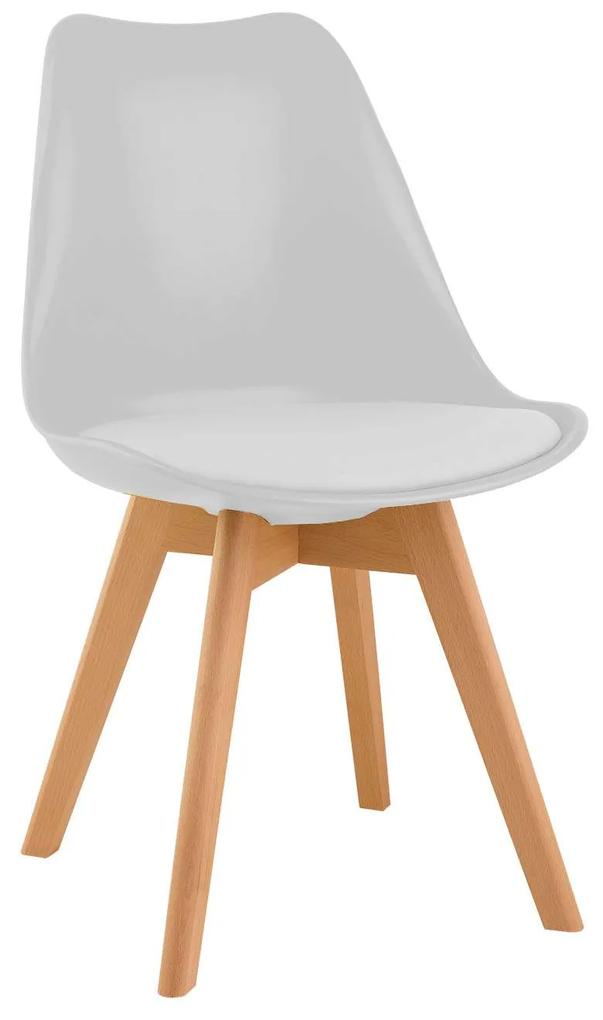 300-117 Καρέκλα Demy Λευκό 49 x 54 x 83 Λευκό Ξύλο, Πολυπροπυλένιο (PP), 1 Τεμάχιο