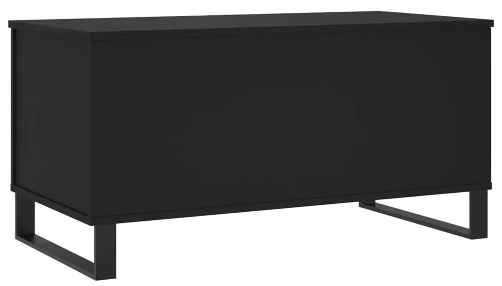 vidaXL Τραπεζάκι Σαλονιού Μαύρο 90x44,5x45 εκ. Επεξεργασμένο Ξύλο