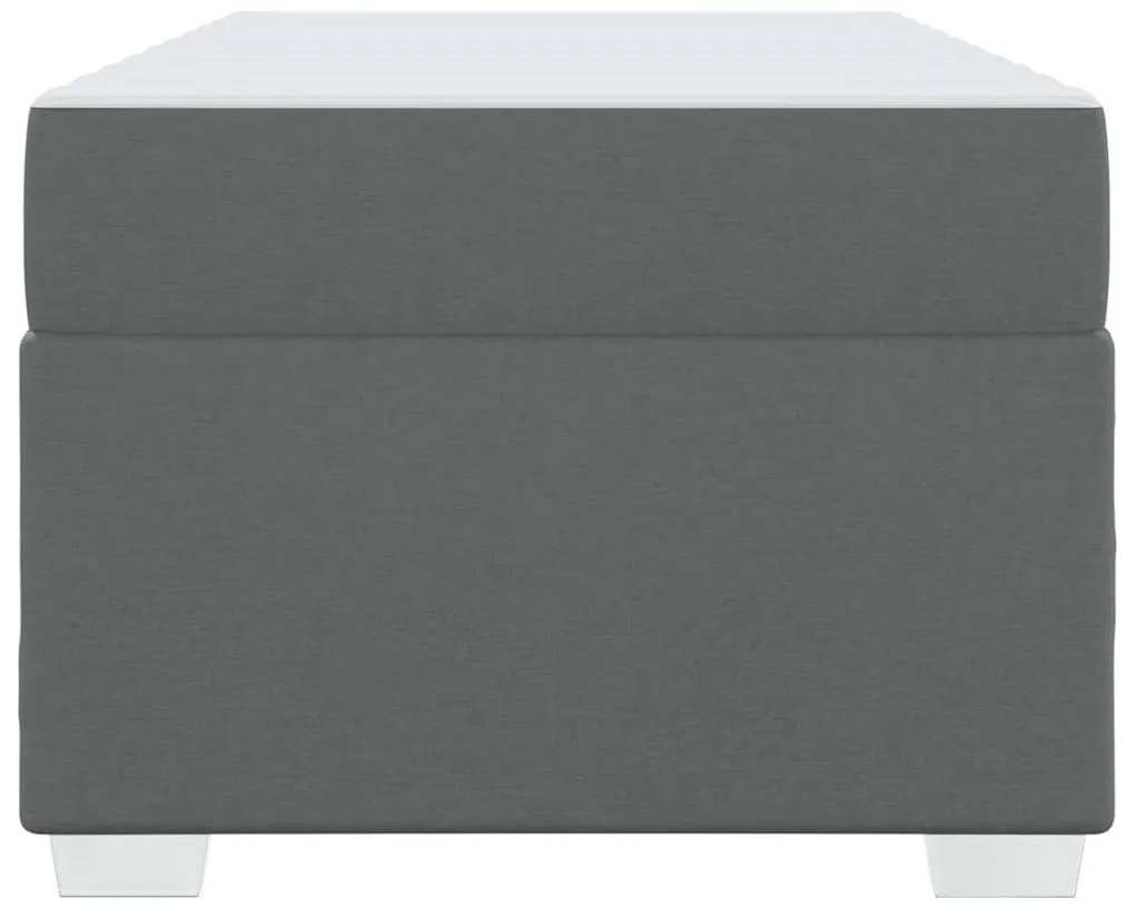vidaXL Σκελετός Κρεβατιού Σκούρο γκρι 100 x 200 cm ύφασμα