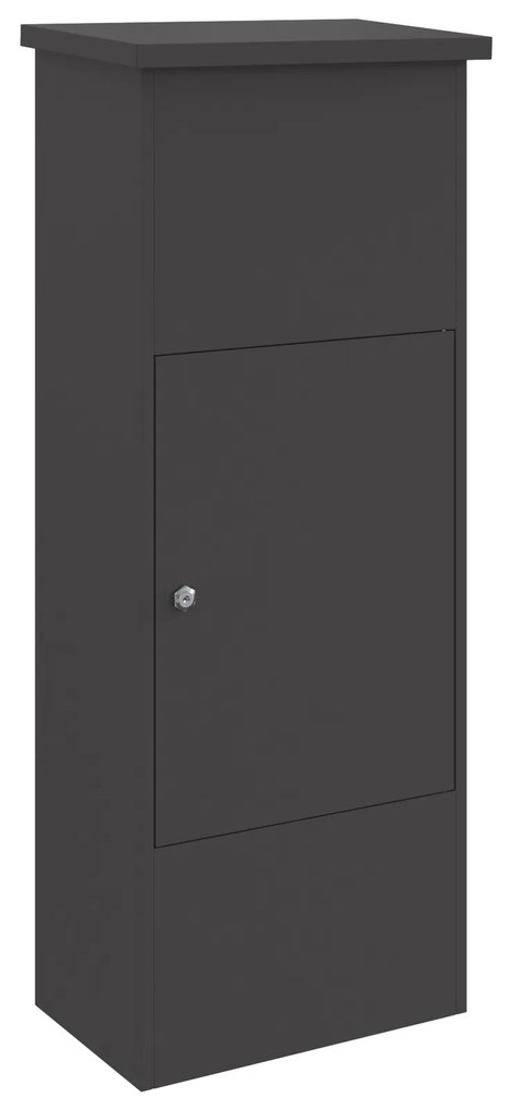 vidaXL Θυρίδα Πακέτων Μαύρο 44.5 x 29 x 110.5 εκ Ατσάλι