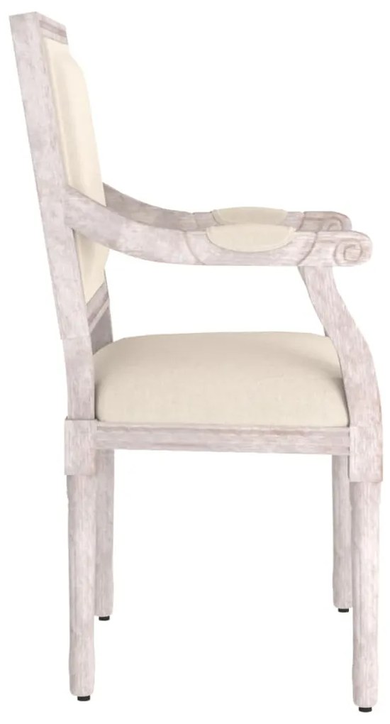 vidaXL Πολυθρόνα Μπεζ 54 x 59 x 99 εκ. Λινή