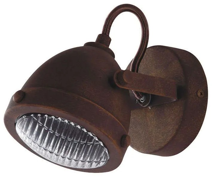 Φωτιστικό Τοίχου - Απλίκα I-Habana-AP1 Rust Luce Ambiente Design Metal
