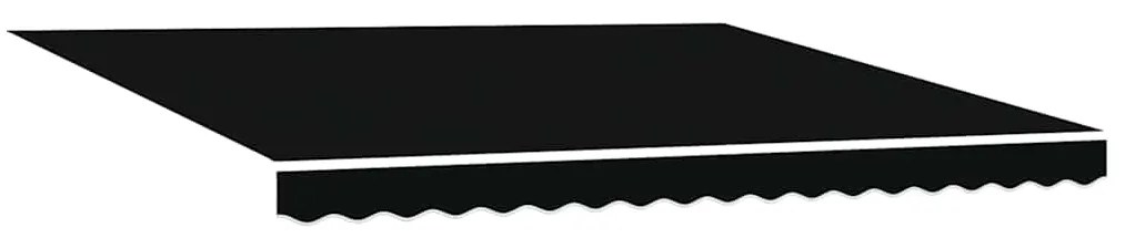 vidaXL Σκηνίτσα Αναδιπλούμενη Μαύρο 400 x 350 εκ Ύφασμα και αλουμίνιο