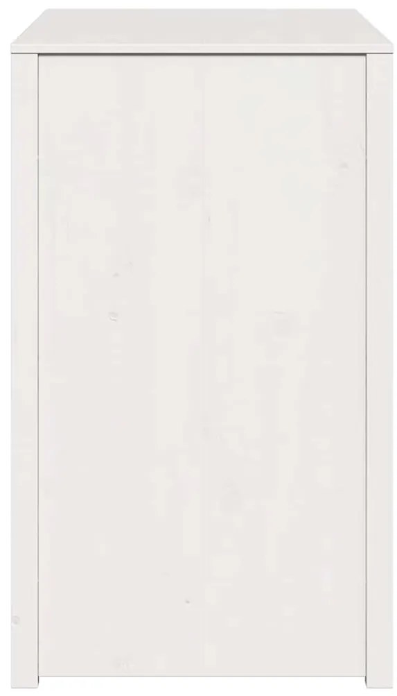 vidaXL Ντουλάπα Κουζίνας Λευκό 106 x 55 x 92 cm Μασίφ ξύλο πεύκου