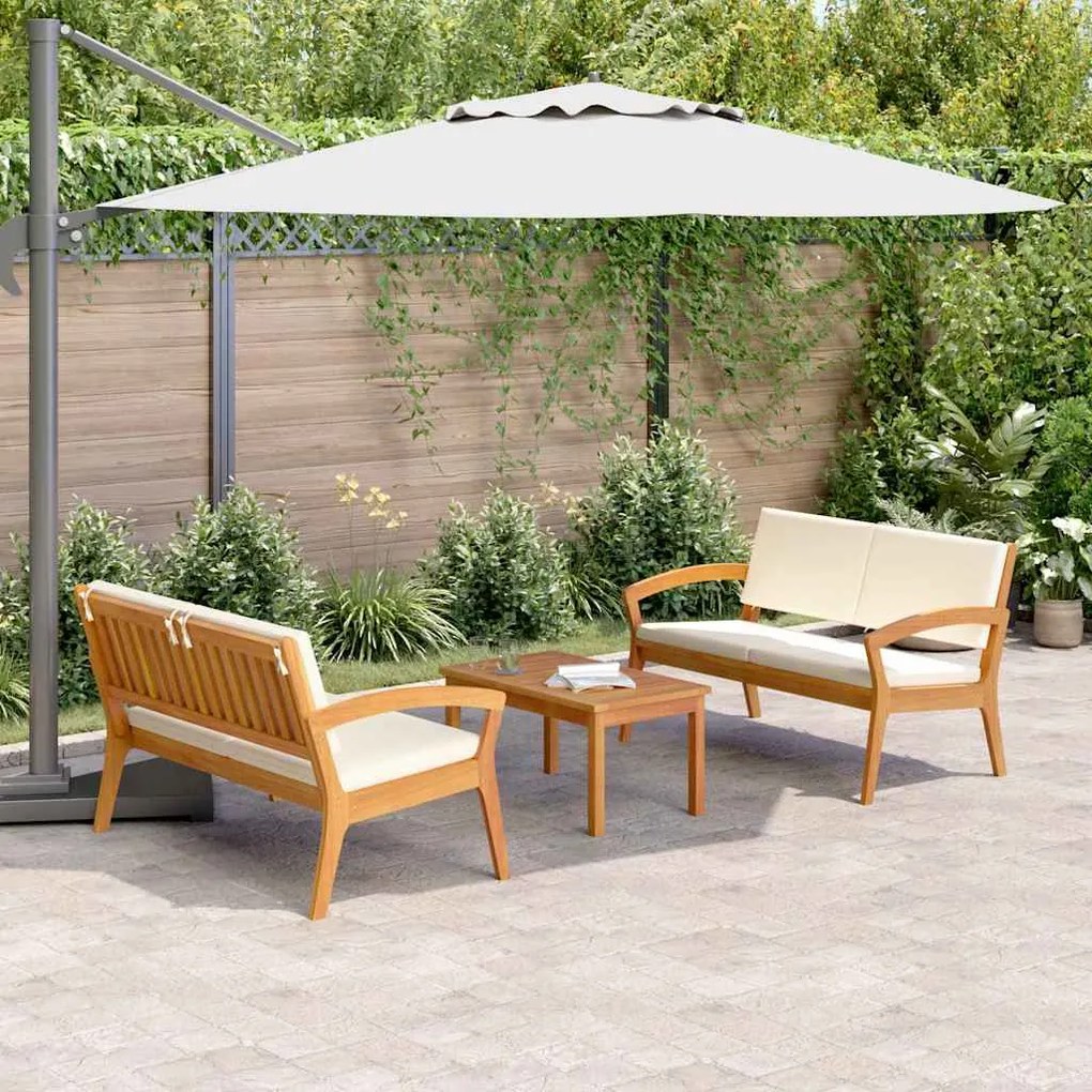 vidaXL Σετ μπιστρό 3 pcs Καφέ 75 x 45 x 38 εκ. Μασίφ ξύλο ακακίας