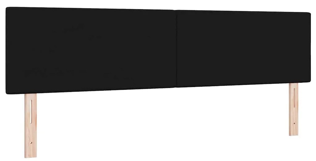 vidaXL Κεφαλάρι με κεφαλάρι Μαύρο 180 cm ύφασμα