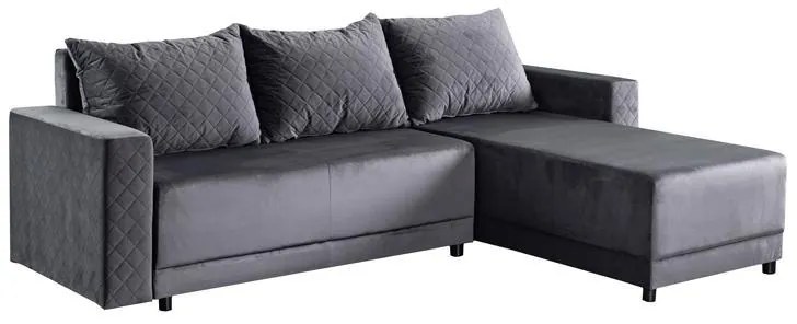 Γωνιακός Καναπές - Κρεβάτι LOTOS Γκρί 237x168x80εκ. 237x168x80 εκ.