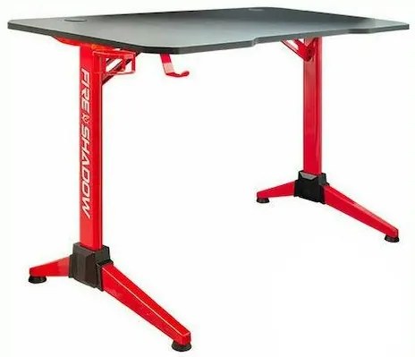 WHITE SHARK RGB GAMING DESK FIRE SHADOW
