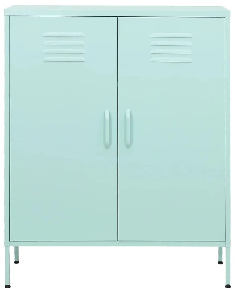 vidaXL Ντουλάπι Αποθήκευσης Χρώμα Μέντα 80 x 35 x 101,5 εκ. Ατσάλινο
