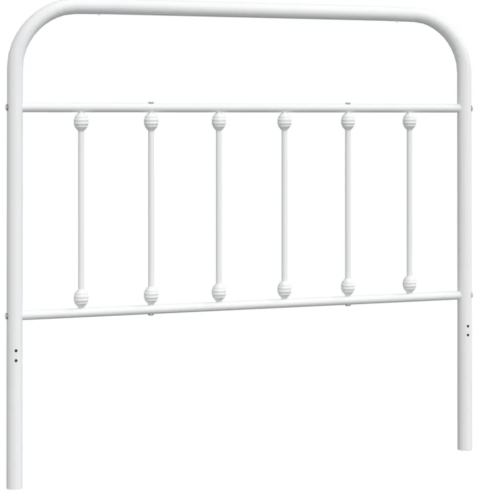 vidaXL Κεφαλάρι Λευκό 107 εκ. Μεταλλικό