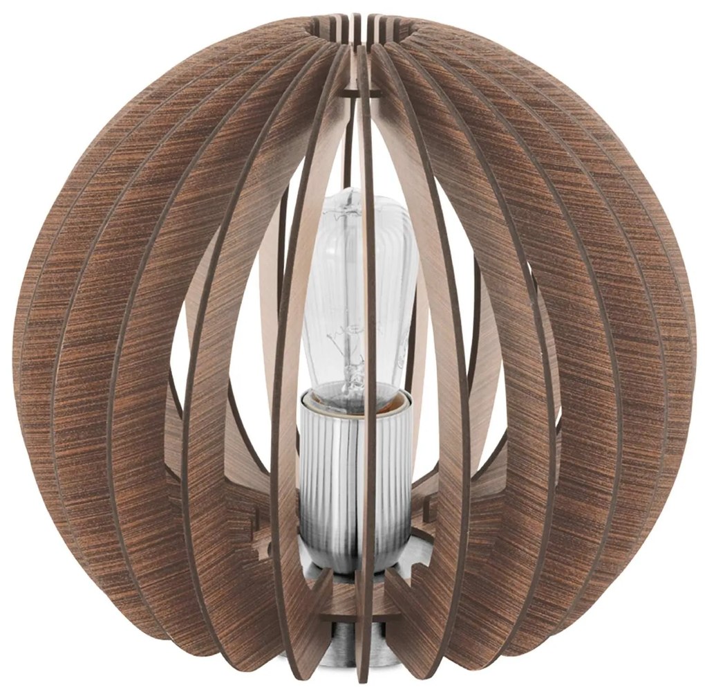 Φωτιστικό Επιτραπέζιο Cossano 94956 Brown Eglo Metal,Wood