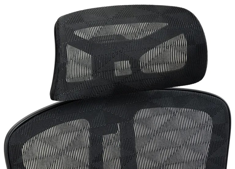 Καρέκλα γραφείου διευθυντή Jeffer pakoworld mesh σε μαύρη απόχρωση 67x62x115-125εκ