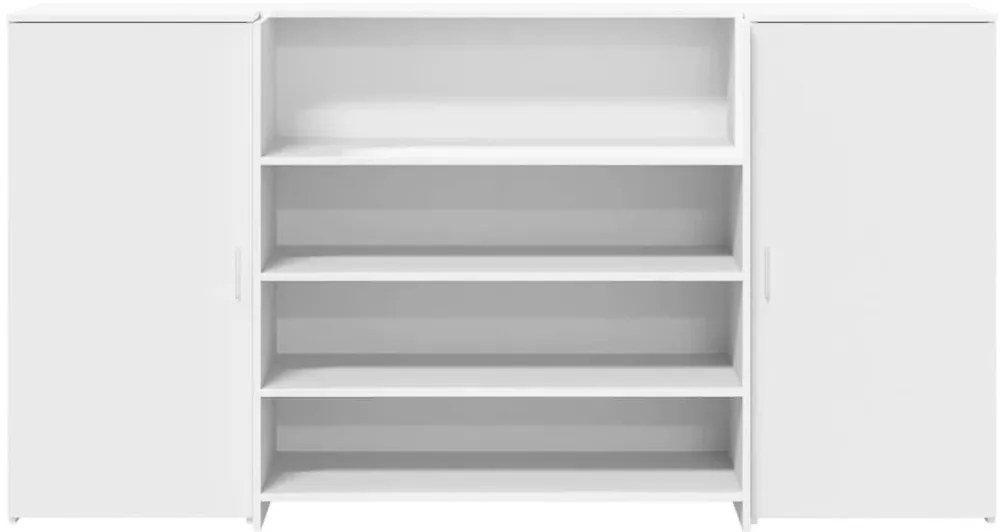 vidaXL Γραφείο υποδοχής Λευκό 200x50x103,5 εκ. Επεξεργασμένο Ξύλο