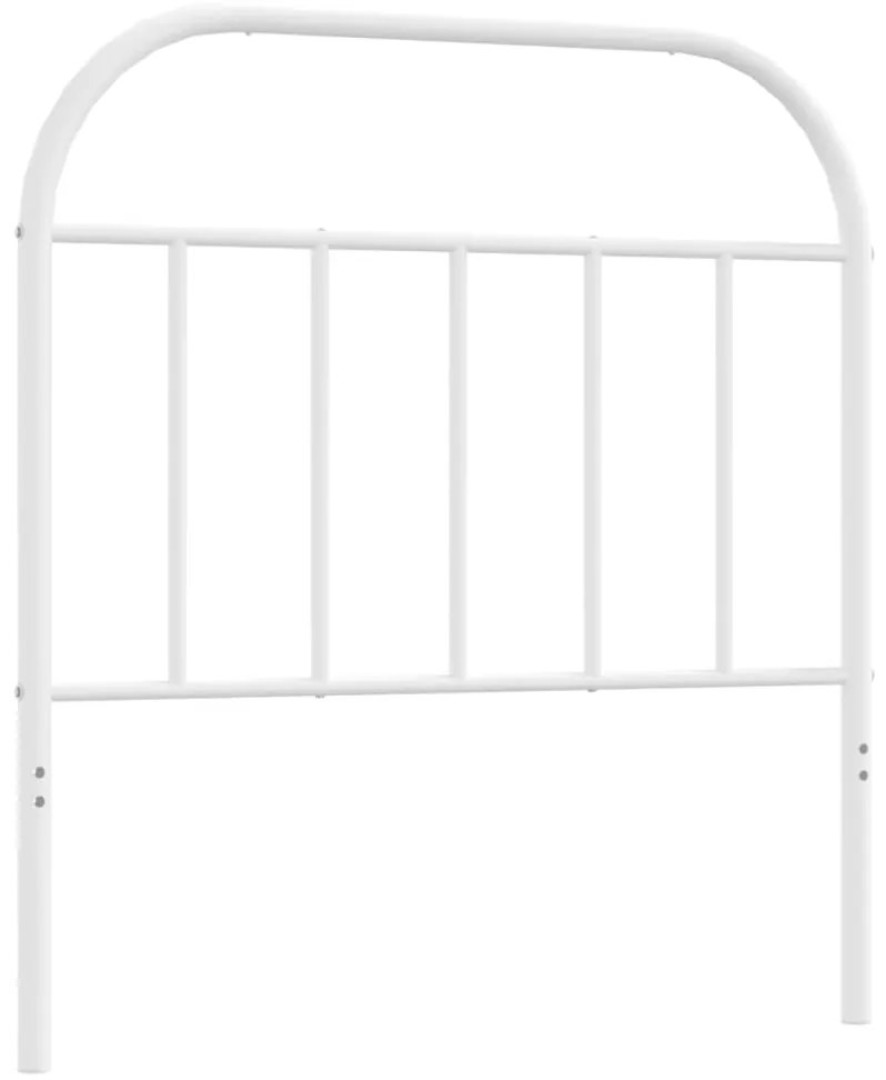 vidaXL Κεφαλάρι Λευκό 80 εκ. Μεταλλικό