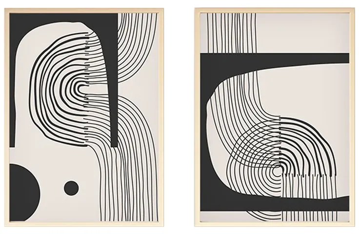 Πίνακας σε καμβά Bajou pakoworld δίπτυχος με ψηφιακή εκτύπωση 50x3x70εκ